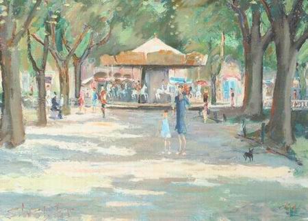 French Countryside oil painting